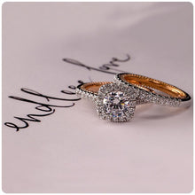 Load image into Gallery viewer, Gorgeous 1.0 Ct.TW Double Round-Shaped Natural Gems Engagement Rings